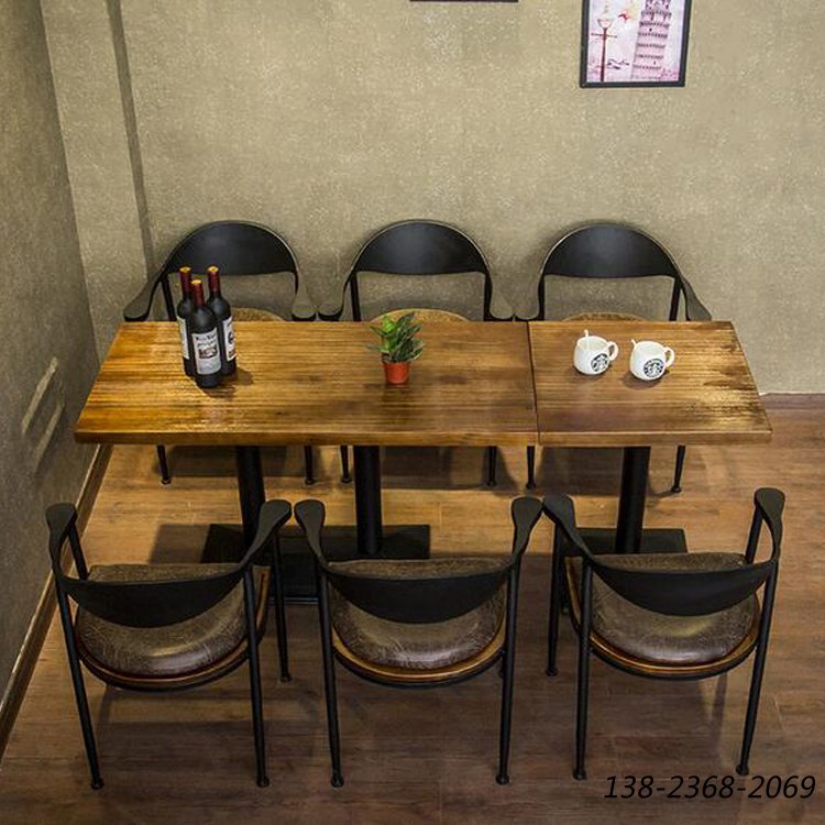 做舊復(fù)古餐桌椅，休閑桌